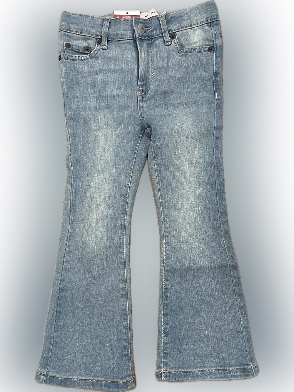 NWT Levi's 726 High Rise Flare Girls Jeans - Picture 5 of 9